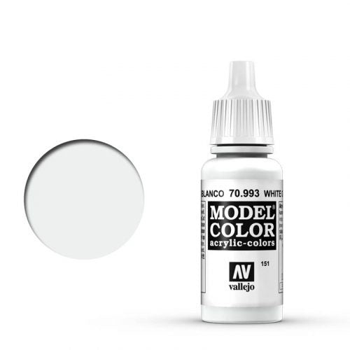 Vallejo Model Color: 151 Grauweiss (Flat Aluminium), 17 ml (993)