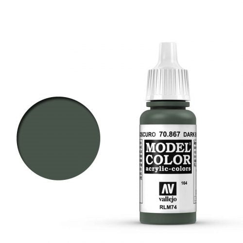 Vallejo Model Color: 164 Graublau Dunkel (Dark Bluegray), 17 ml (867)