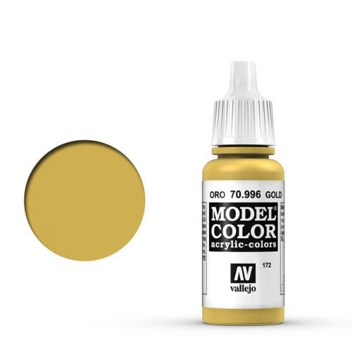 Vallejo Model Color: 172 Gold (Gold), 17 ml (996)