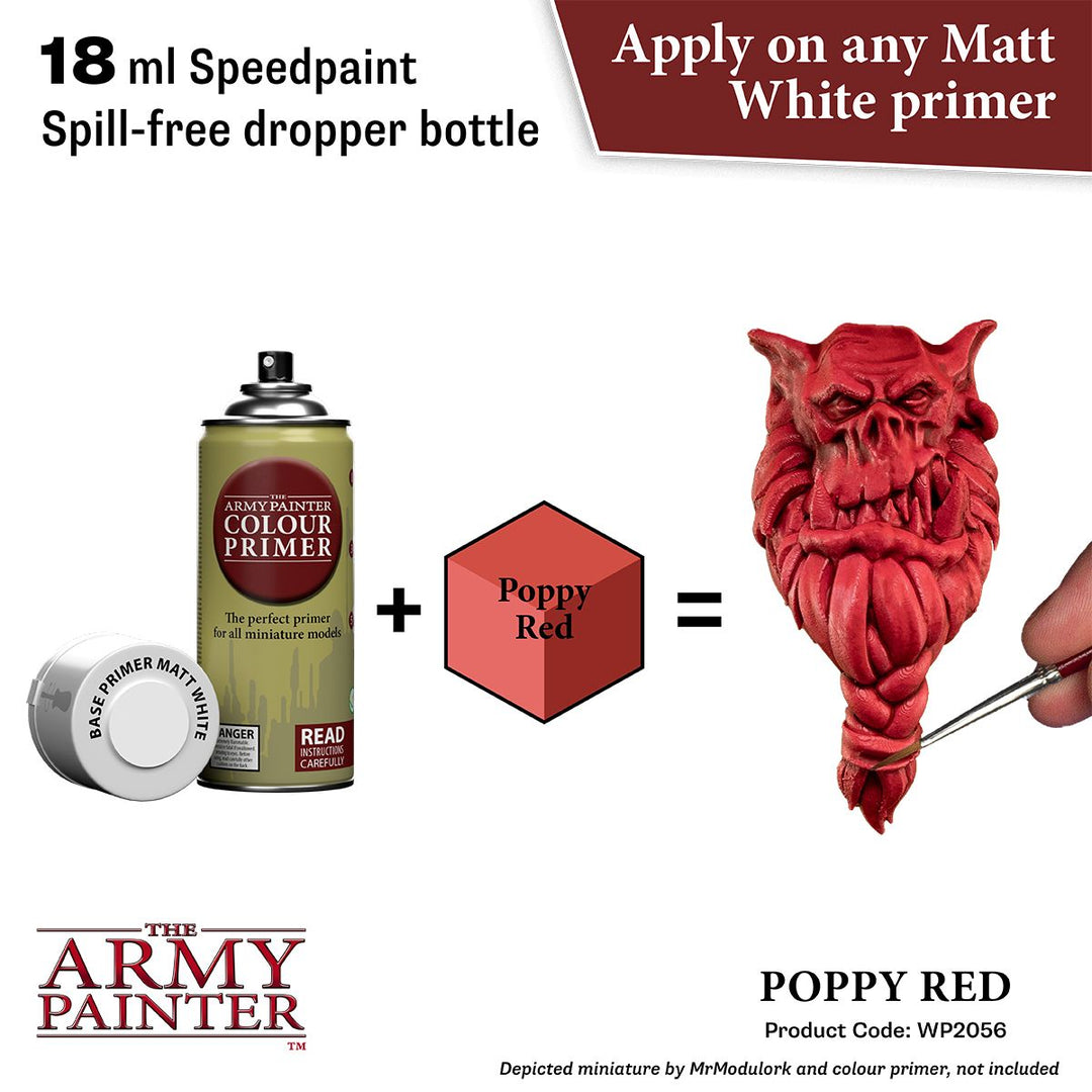 Speedpaint 2.0: Poppy Red 18ml (WP2056) Brilliant Red