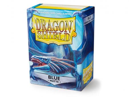 Dragon Shield Card Sleeves - Matte Blue (100) protective Sleeves