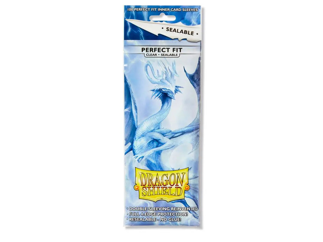 Dragon Shield Perfect Fit Toploading Kartenhüllen verschließbar - Standardgröße (100) - Transparent