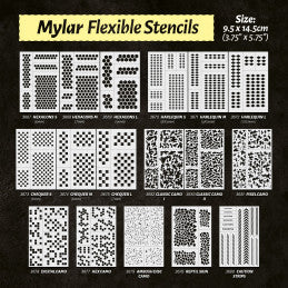 Green Stuff World - Flexible Schablonen - HEXAGONS M (7mm) - Flexible Stencils - HEXAGONS M (7mm)