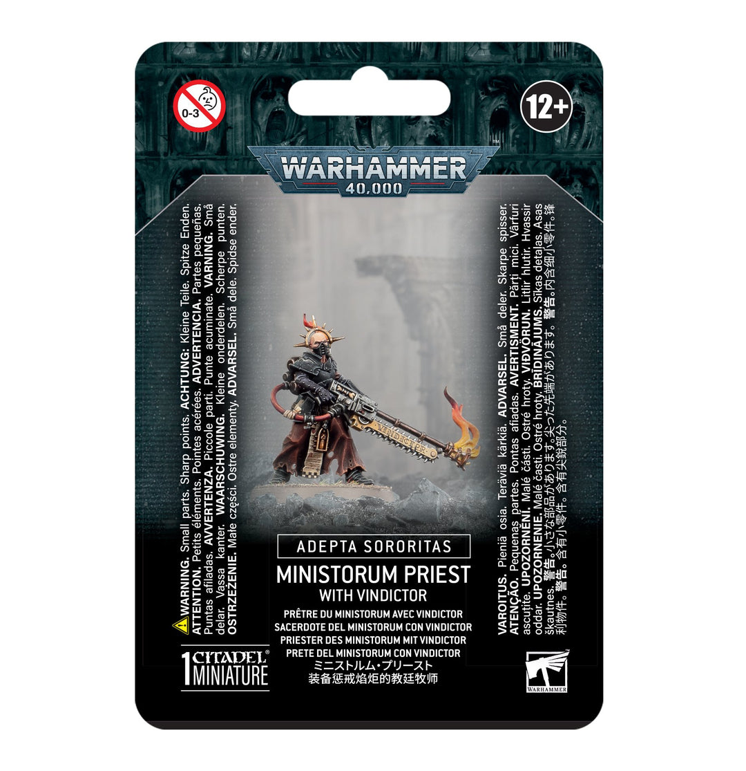 Adepta Sororitas: Ministorum Priest with Vindictor (52-51) (Ministorum-Priesterin mit Vindicator)