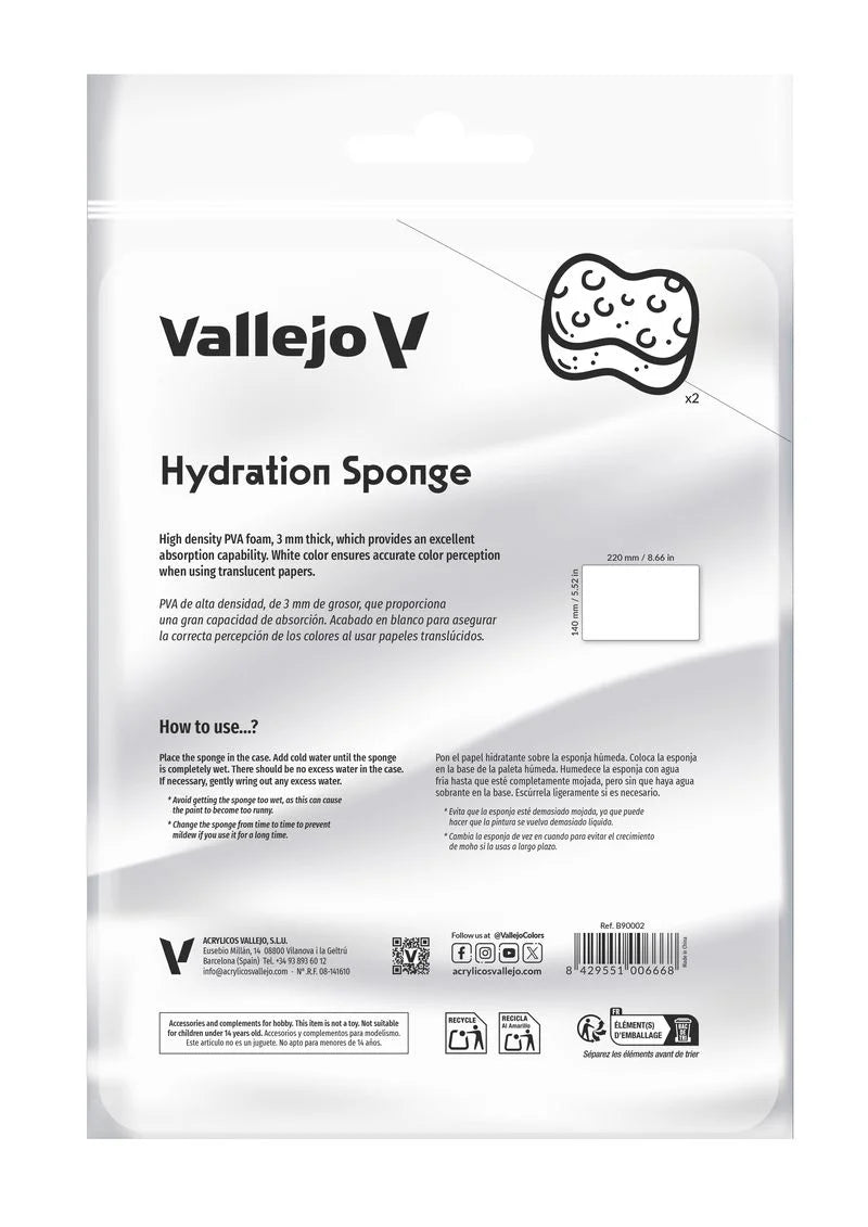 Hydration Sponge wiederverwendbar - Vallejo