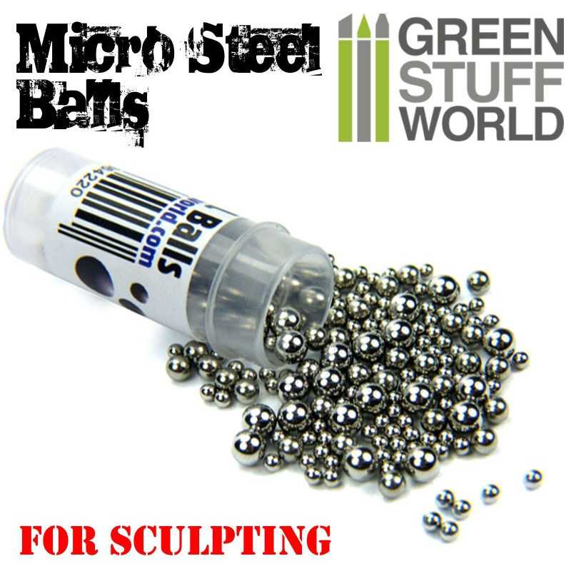 Green Stuff World - Mikrostahlkugeln (2-4mm) - Micro STEEL Balls (2-4mm)