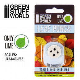 Green Stuff World - Modell-Blätter Motivlocher HELLBLAU - Miniature Leaf Punch LIGHT BLUE