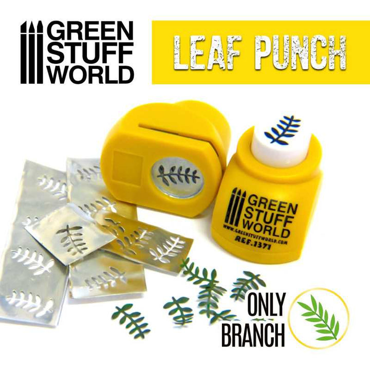 Green Stuff World - Modell-Zweig Motivlocher GELB - Miniature Branch Punch YELLOW