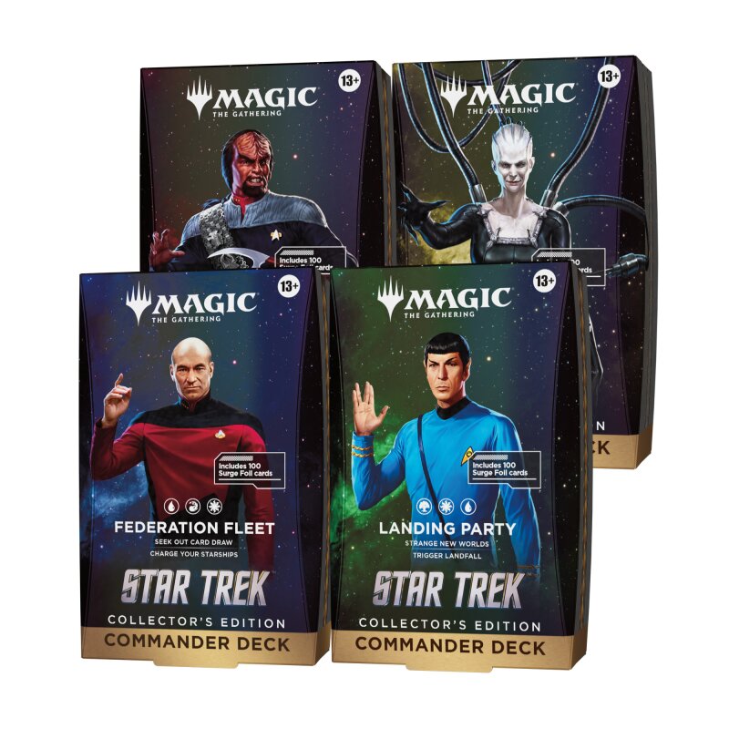 Magic: The Gathering – Star Trek Collector Commander Deck Display (4 Decks) (EN)