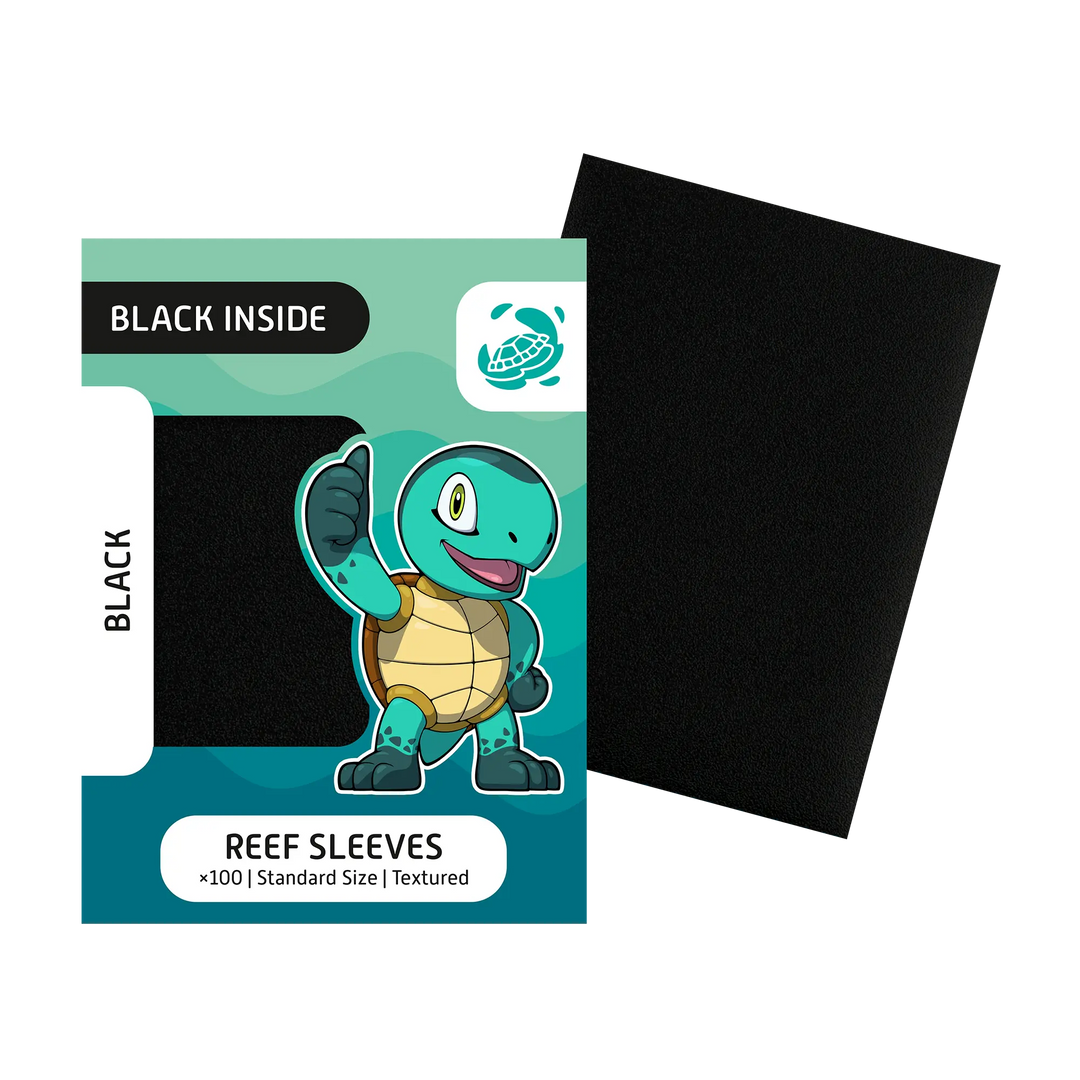 Matte TCG Sleeves – Standard Größe (100 Pack) - Black