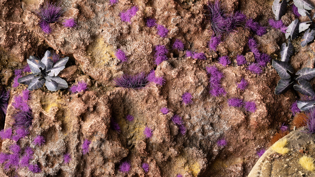 Grass Tufts : Tiny Alien Purple - Tiny