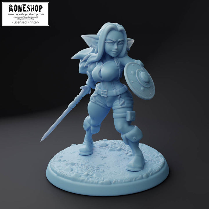 Twin Goddess Miniatures „Angy, the Mercenary Goblin (75mm Scale)"