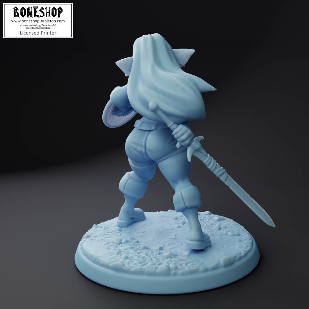 Twin Goddess Miniatures „Angy, the Mercenary Goblin (75mm Scale)"