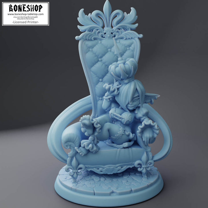 Twin Goddess Miniatures „Goblin Queen Throne" 28mm | 32mm | Boneshop