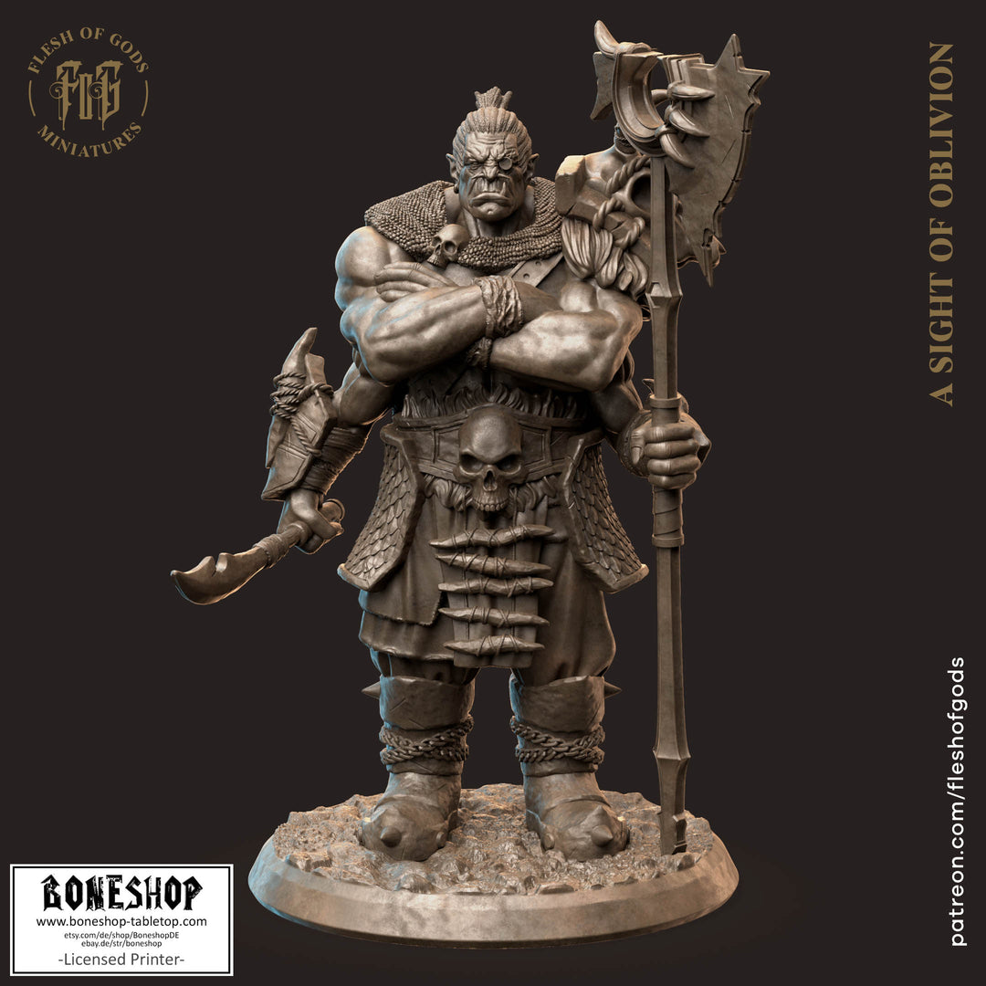 Sight of Oblivion „Drenosh The Orc God“ 28mm-35mm | RPG | DnD | Boneshop