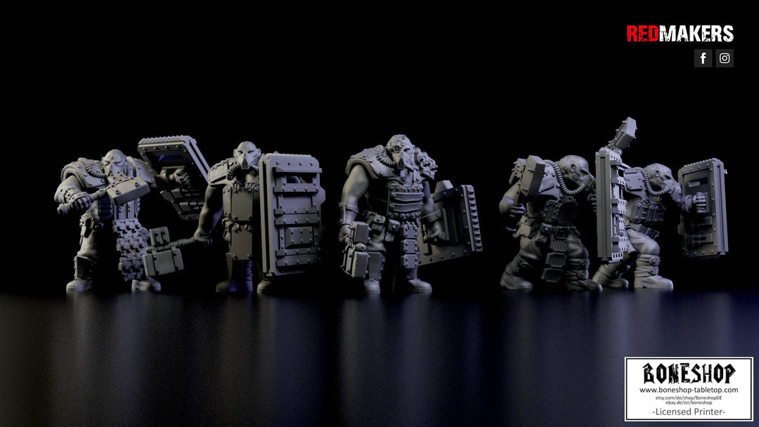 Imperial Force „Abhuman Giants in Heavy Armor BUNDLE V6" 28mm - 35mm | Boneshop