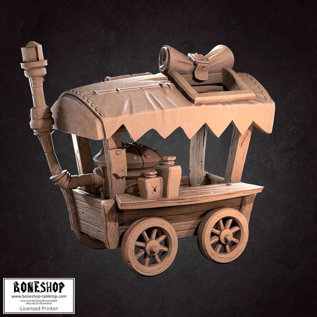 Explorer „Carriage" Bite the Bullet | 28mm - 35mm | DnD | RPG | Boneshop
