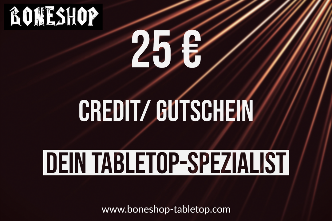 Boneshop 25 € - Gift Voucher - Geschenkgutschein