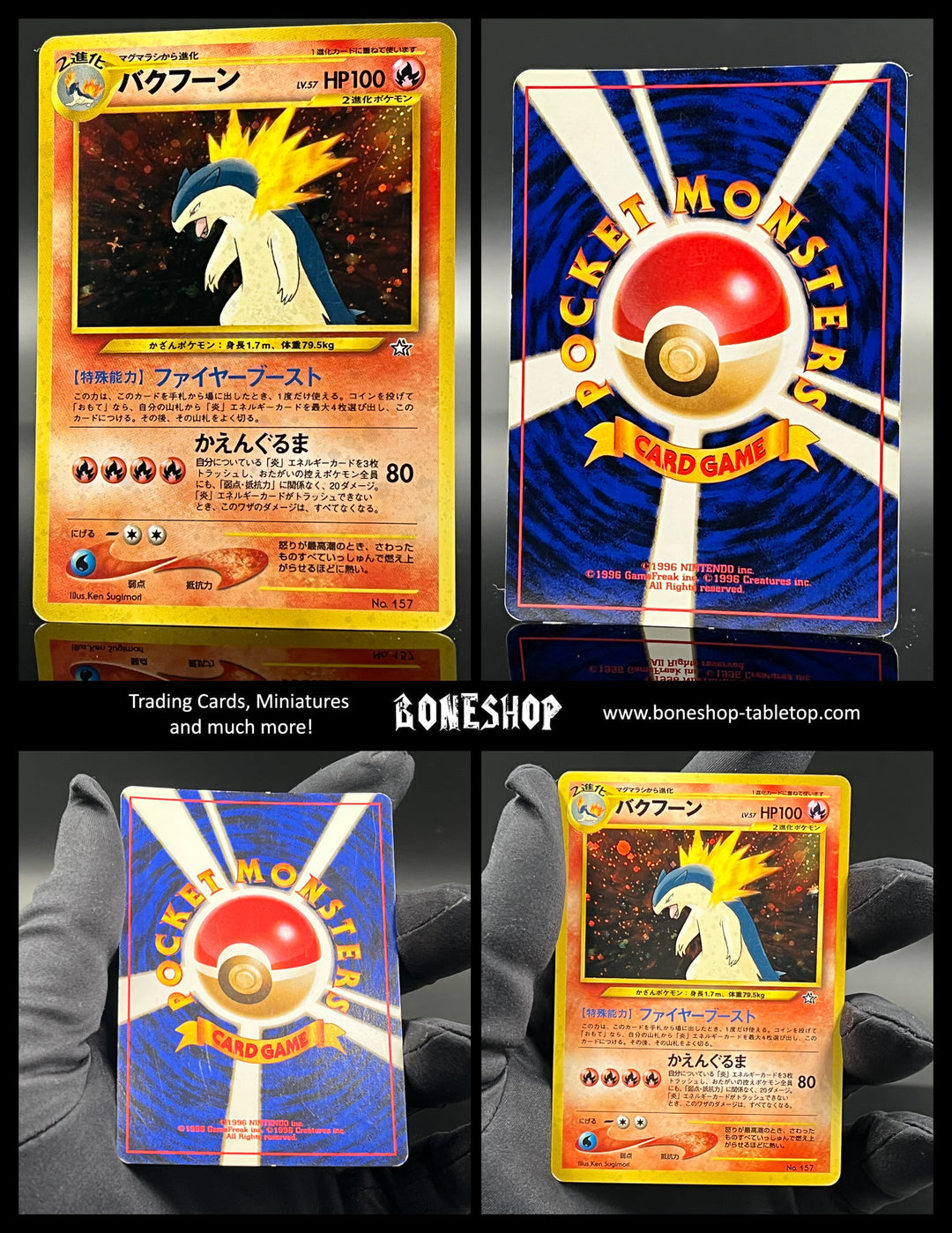Pokemon „Typhlosion“ Holo | Neo Genesis #157 | Japanese | Boneshop