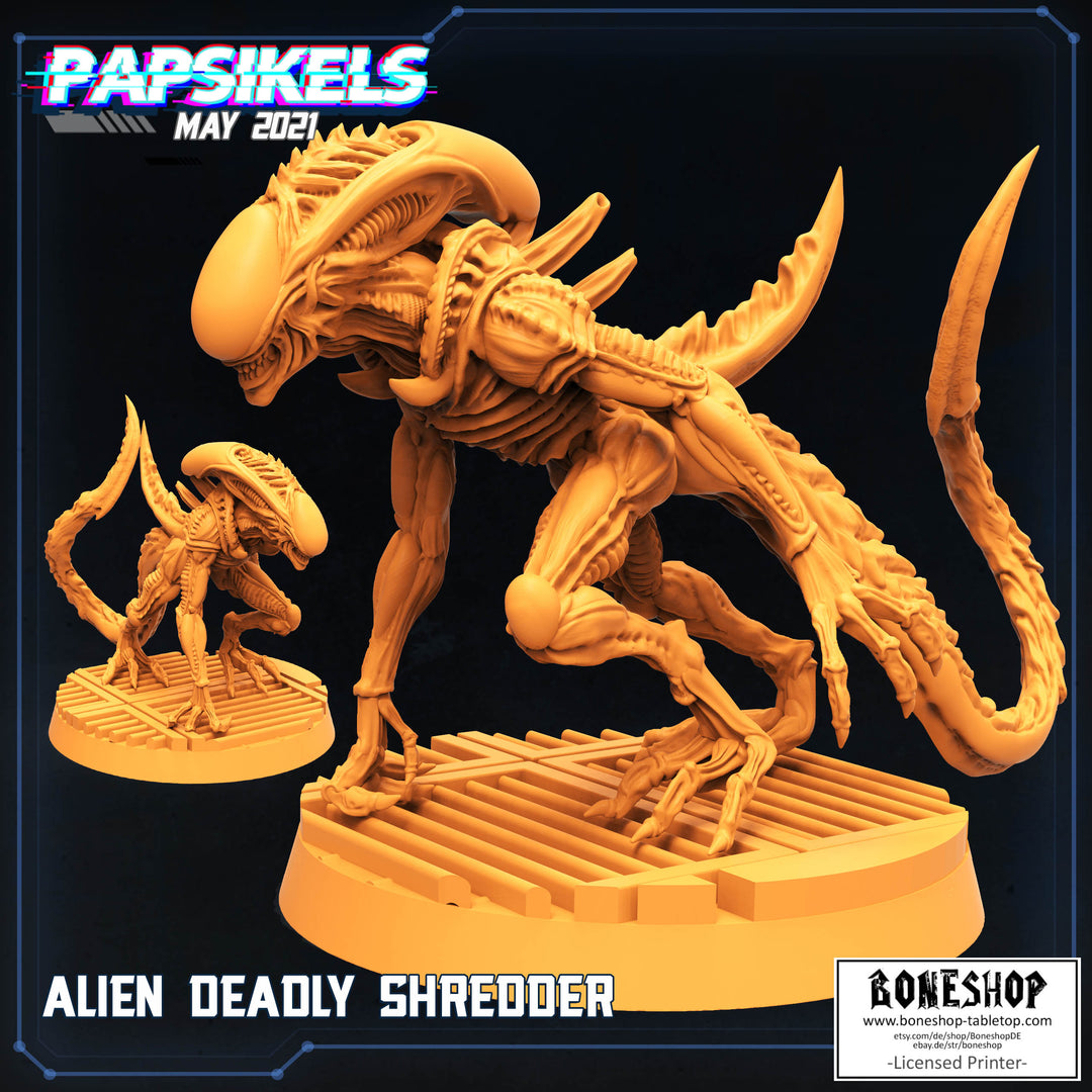 Aliens vs Humans „Deadly Shredder" 28mm - 35mm | Tabletop | RPG | Boneshop