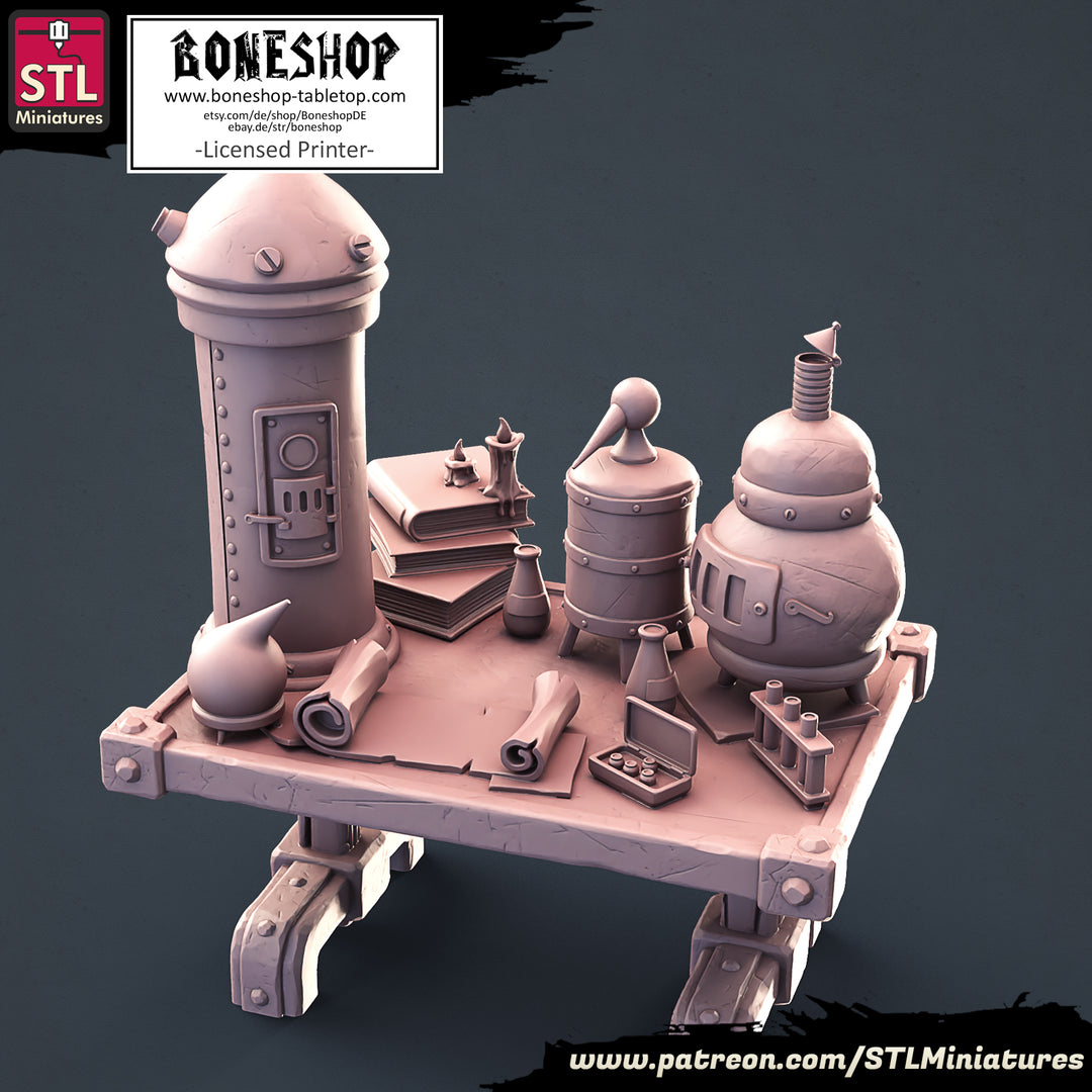 Alchemist & Giants „Desk" Stl Miniatures | 28mm - 35mm | RPG | Boneshop