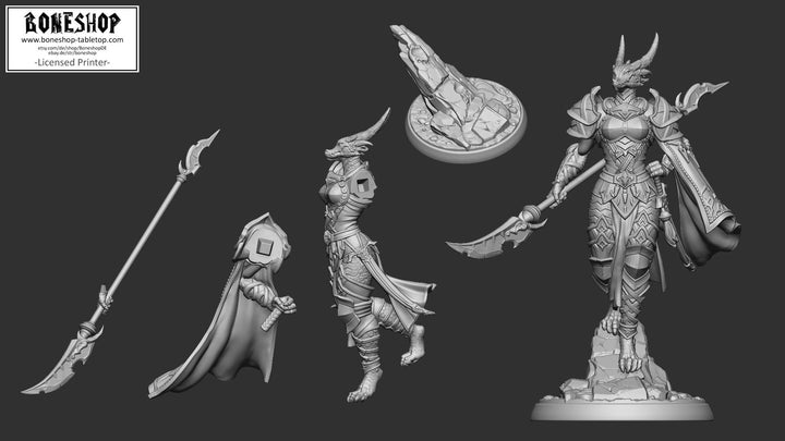 Green Dragon Hoard „Armored Arsha“ 28mm-35mm | RPG | DnD | Boneshop