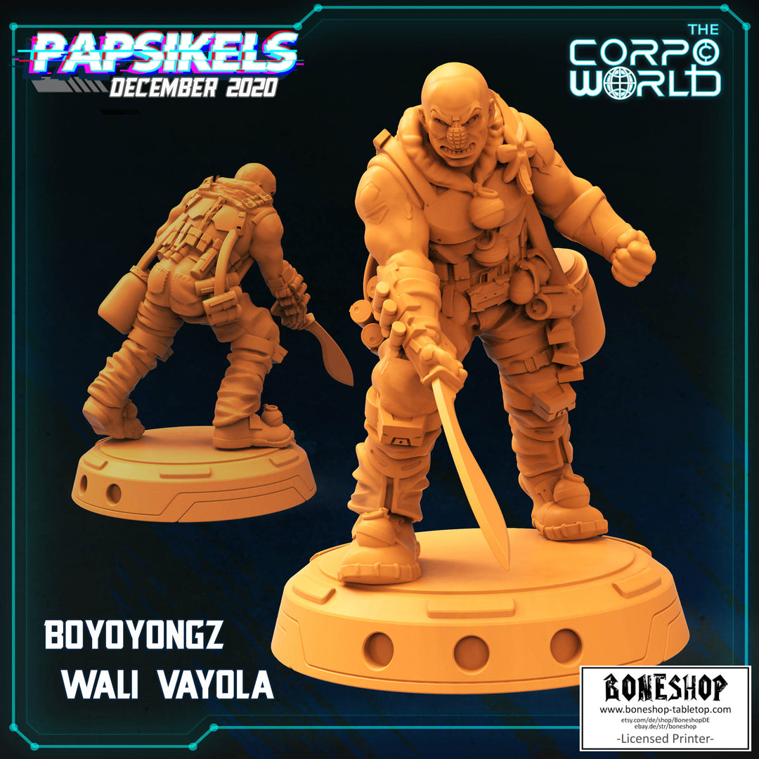 Corpo World „Wali Vayola" 28mm - 35mm | Cyberpunk | RPG | Boneshop