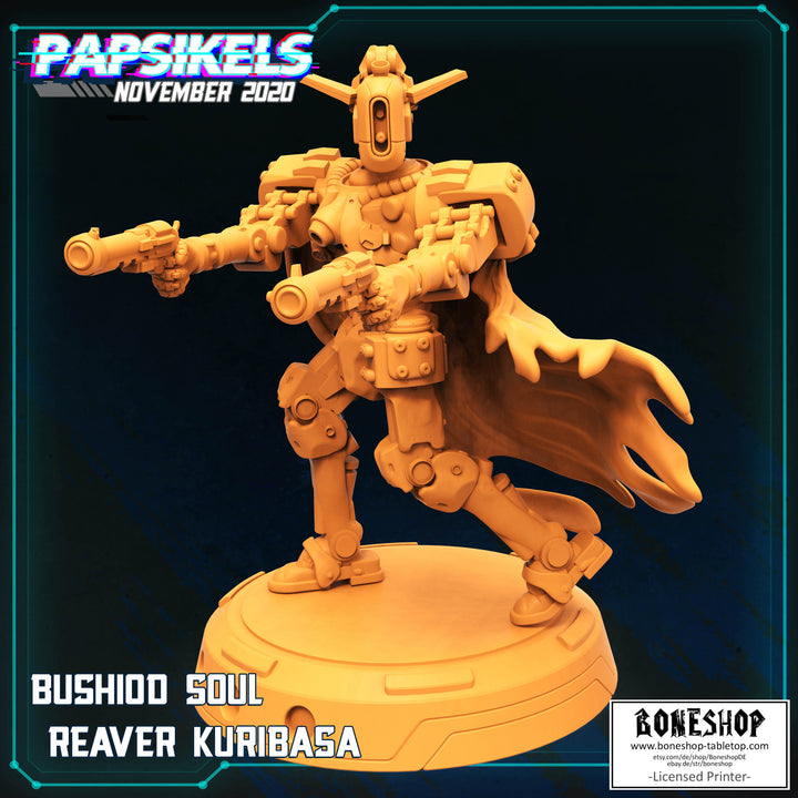 Pack 11 „Bushido Soul Reaver Kuribasa" 28mm - 35mm | Cyberpunk | RPG | Boneshop
