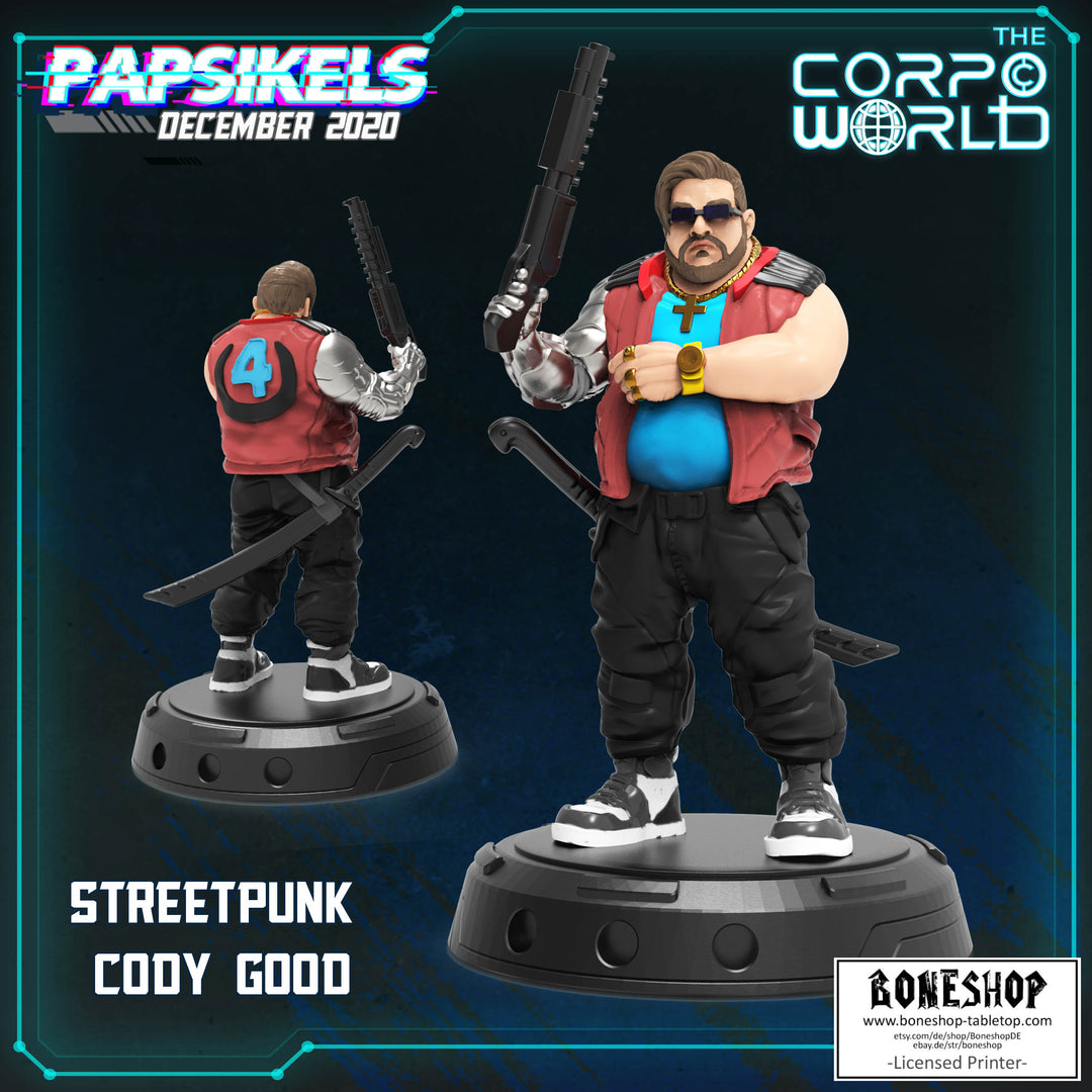 Corpo World „Cody Good" 28mm - 35mm | Cyberpunk | RPG | Boneshop