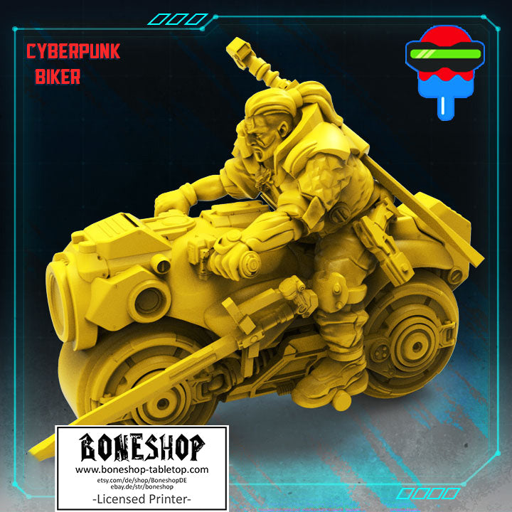 Pack 2 „Witcher Biker" Papsikels | 28mm - 35mm | Cyberpunk | RPG | Boneshop