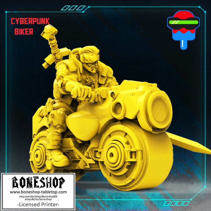 Pack 2 „Witcher Biker" Papsikels | 28mm - 35mm | Cyberpunk | RPG | Boneshop