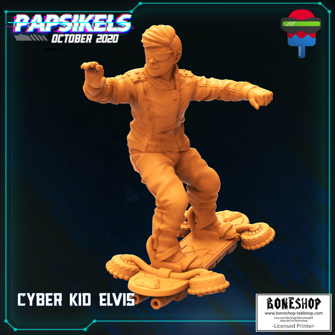 Pack 10 „Cyberkid Elvis 1" 28mm - 35mm | Cyberpunk | RPG | Boneshop