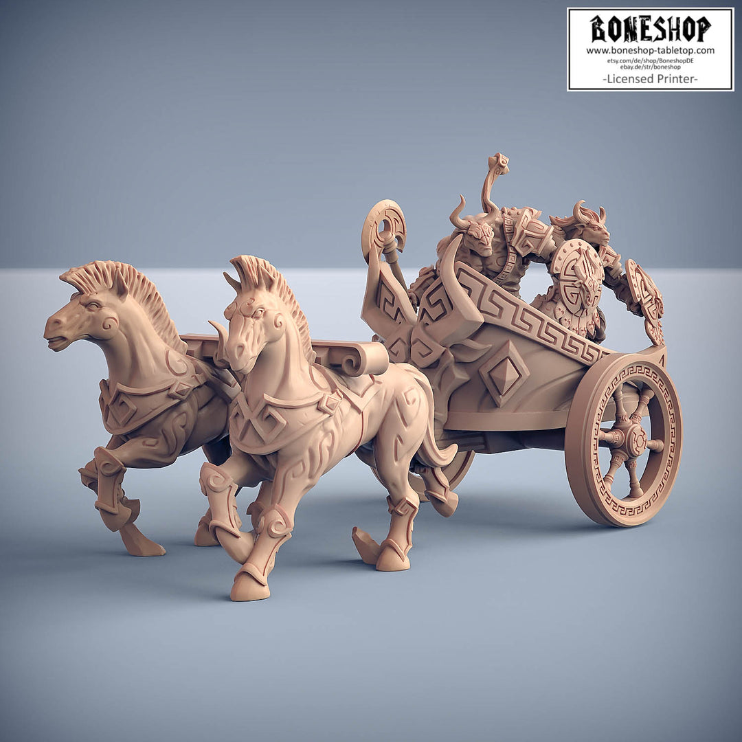 Order of the Labyrinth „Minoc Chariot A with Charioteers" 28mm-35mm | Boneshop