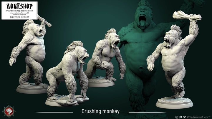 Monkey Valley „Crushing Monkey Pose2“ 28mm-35mm | RPG | DnD | Boneshop
