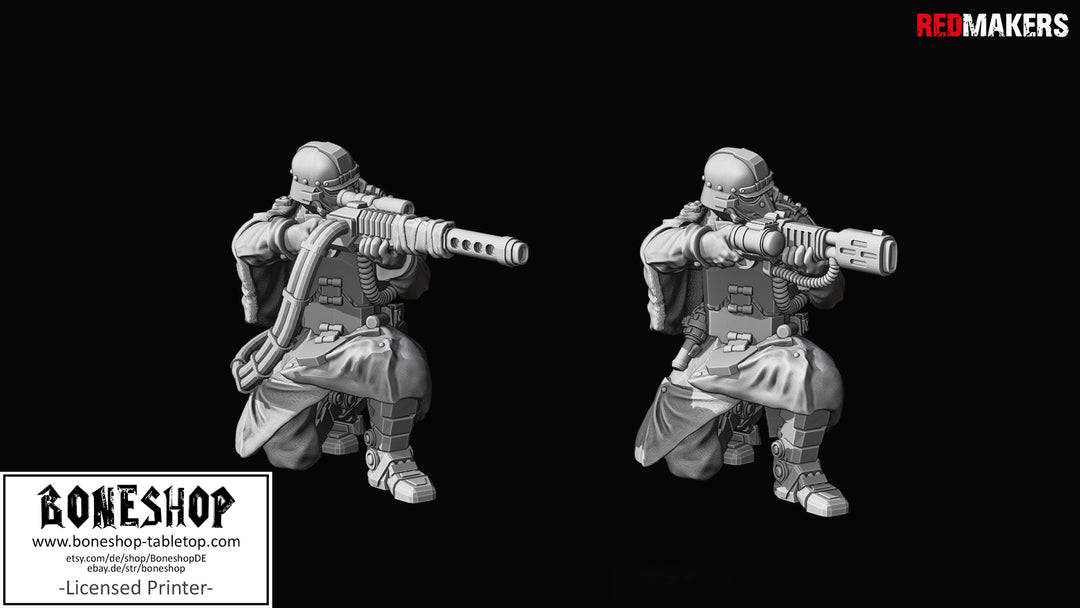Imperial Force „Death Squad Grenadiers DUO 5" Red Makers | 28mm - 35mm Boneshop