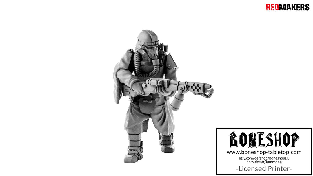 Imperial Force „Death Squad Grenadiers 9" Red Makers | 28mm - 35mm | Boneshop
