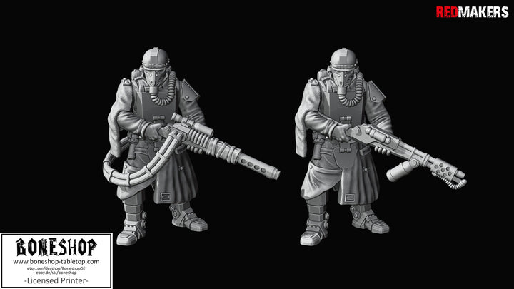 Imperial Force „Death Squad Grenadiers DUO 8" Red Makers | 28mm - 35mm Boneshop