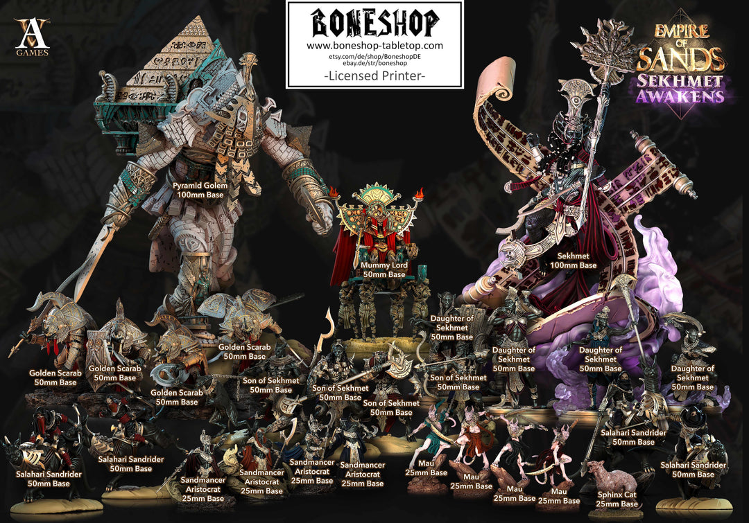 Sekhmet Awakens „Son Of Sekhmet 1" 32mm - 40mm | RPG | DnD | Boneshop