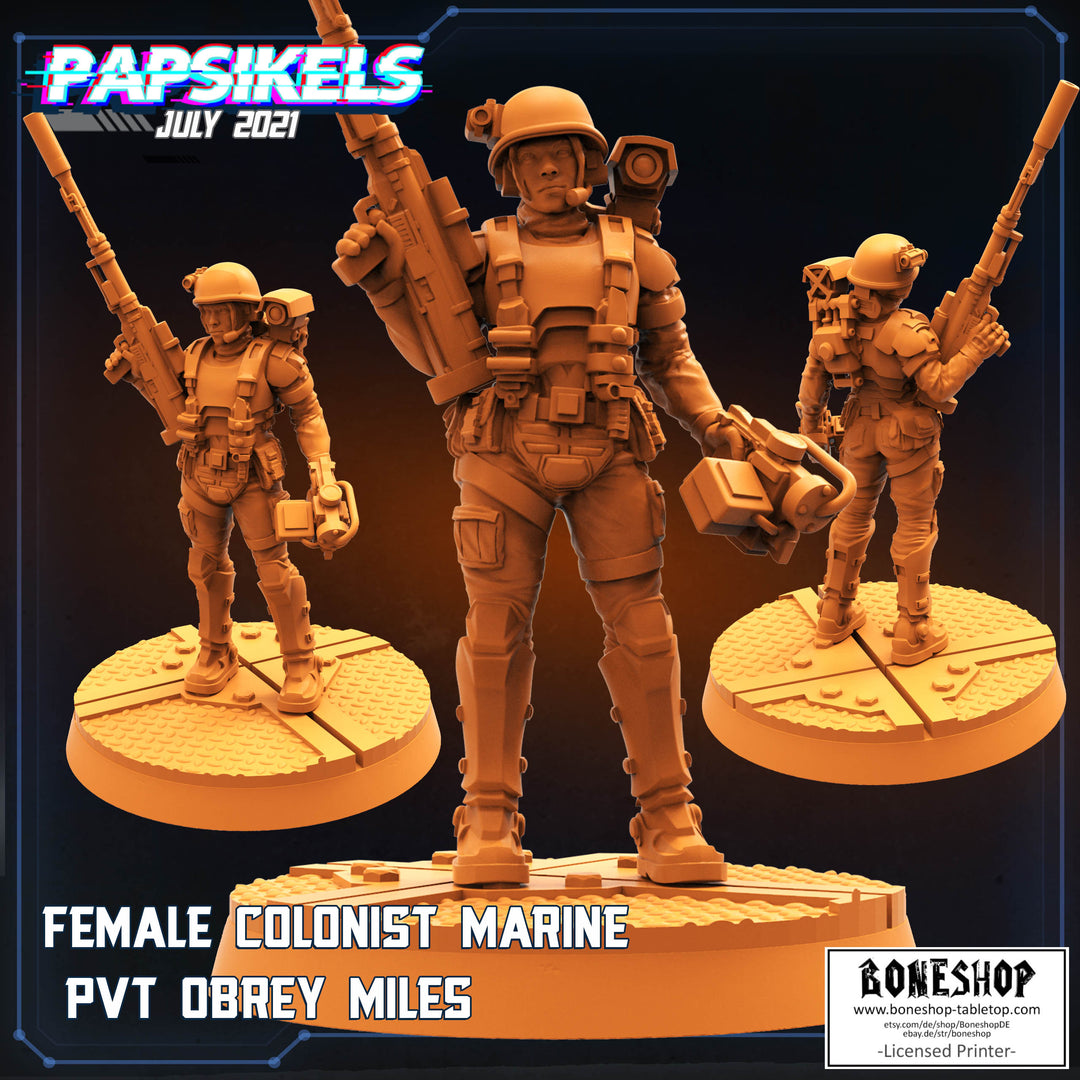 Aliens vs Humans 3 „Obrey Miles" 28mm - 35mm | RPG | SciFi | Boneshop