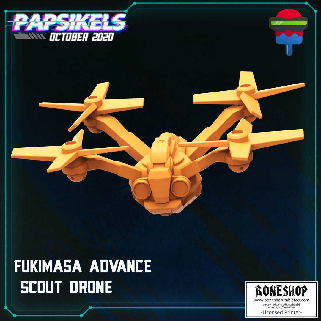 Pack 10 „Fukimasa Advance Drone" 28mm - 35mm | Cyberpunk | RPG | Boneshop
