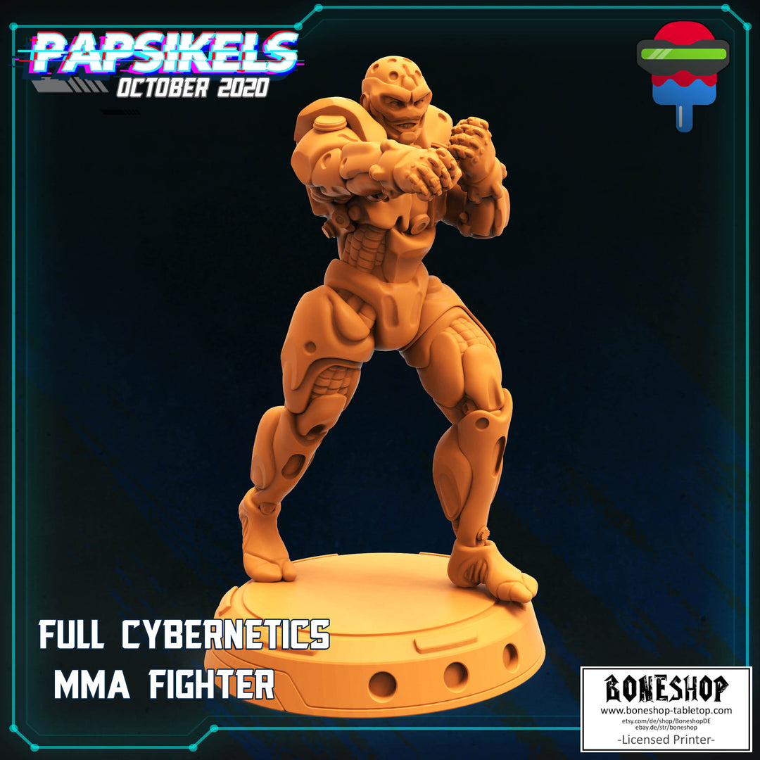 Pack 10 „Cybernetics MMA Fighter" 28mm - 35mm | Cyberpunk | RPG | Boneshop