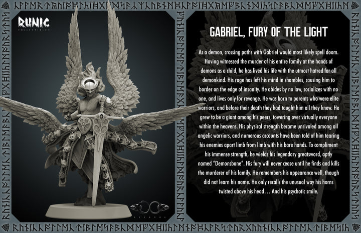 Legendary Angels „Gabriel Fury of Light“ 28mm-35mm | RPG | DnD | Boneshop