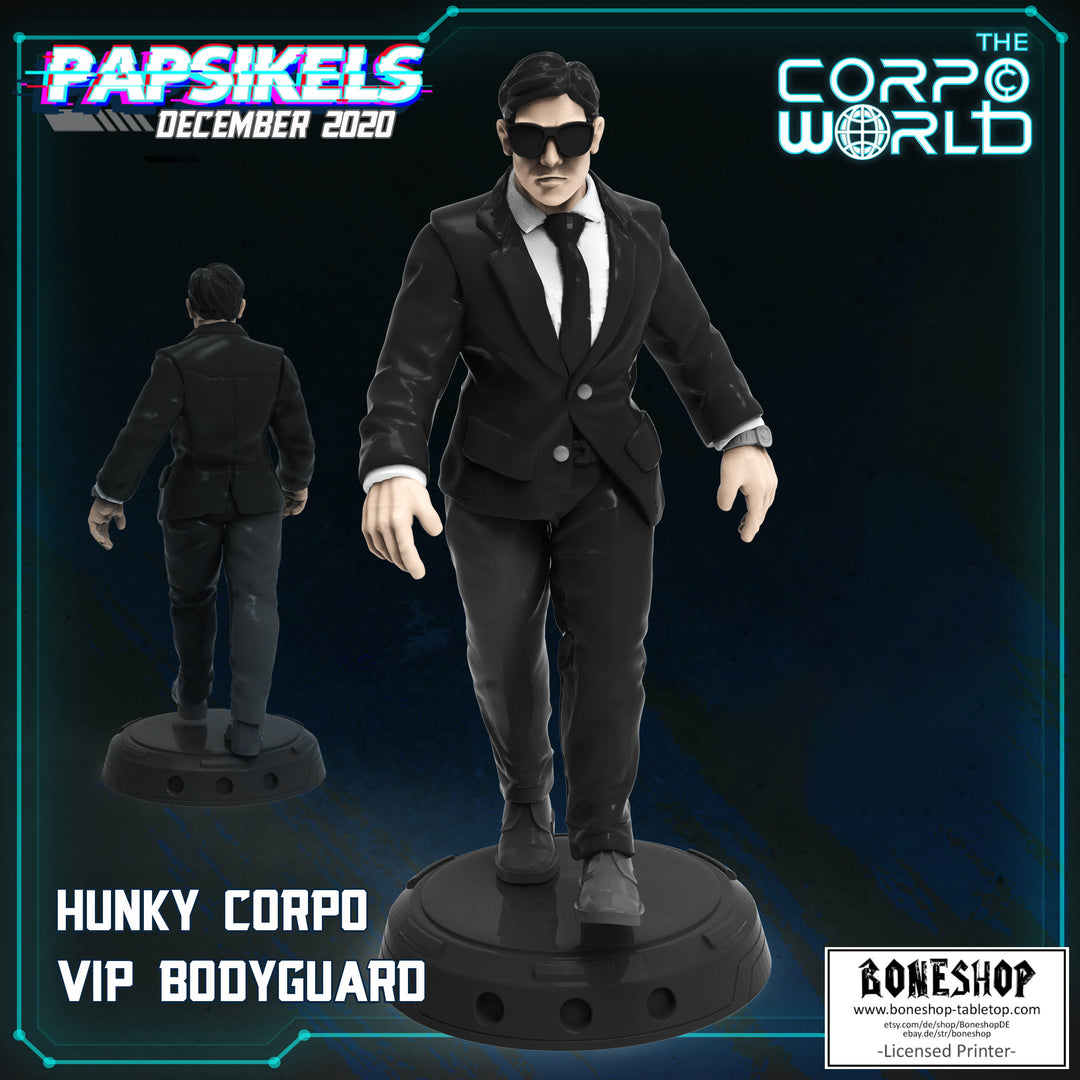 Corpo World „Hunky Corpo VIP Bodyguard" 28mm - 35mm | Cyberpunk | Boneshop