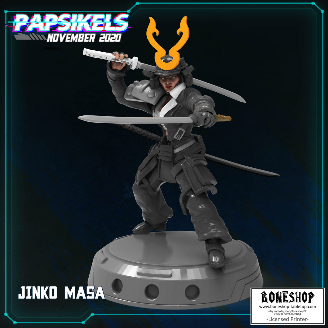 Pack 11 „Jinko Masa" 28mm - 35mm | Cyberpunk | RPG | Boneshop
