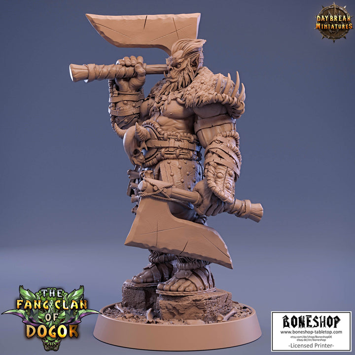 Dogor Clan „Kuu’ndran Bluntcleaver" 28mm-35mm | RPG | DnD | Boneshop