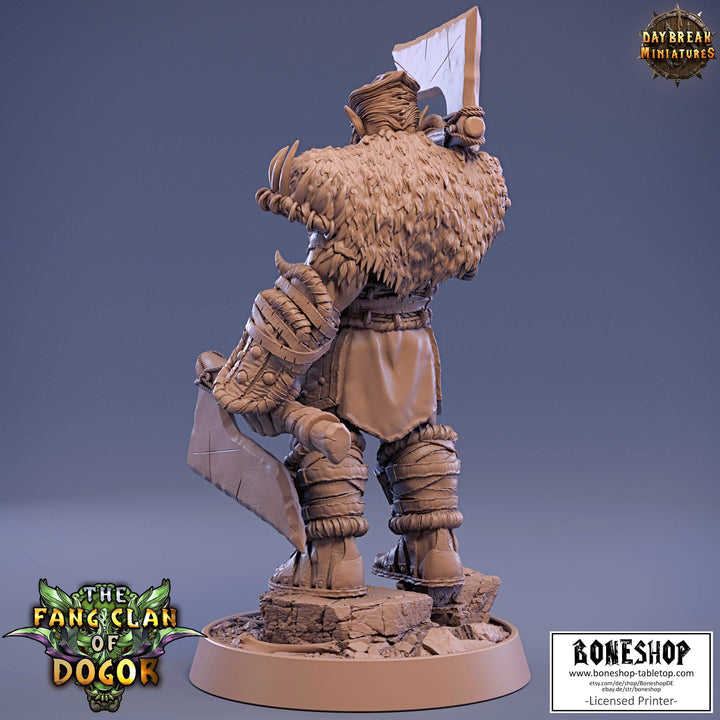 Dogor Clan „Kuu’ndran Bluntcleaver" 28mm-35mm | RPG | DnD | Boneshop