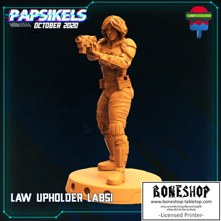 Pack 10 „Judge Labsi 1" 28mm - 35mm | Cyberpunk | RPG | Boneshop