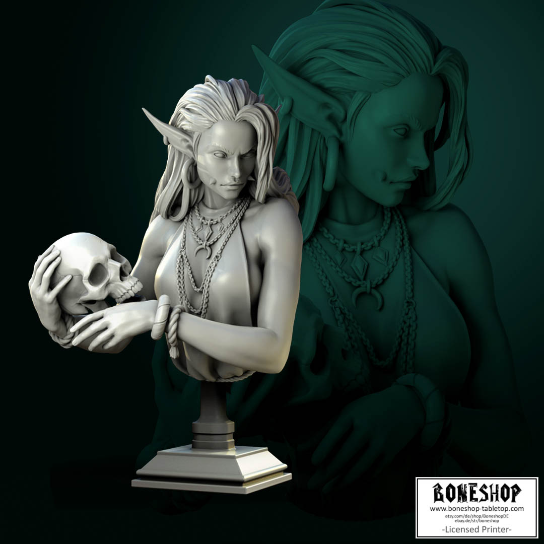 Death Covenant „Laedria Bust“ White Werewolf Tavern | 28mm-35mm | Boneshop