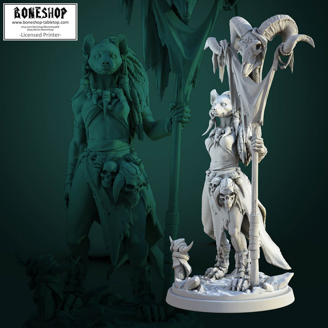 Gnoll „Gnoll Bundle“ White Werewolf Tavern | 28mm-35mm | RPG | DnD | Boneshop