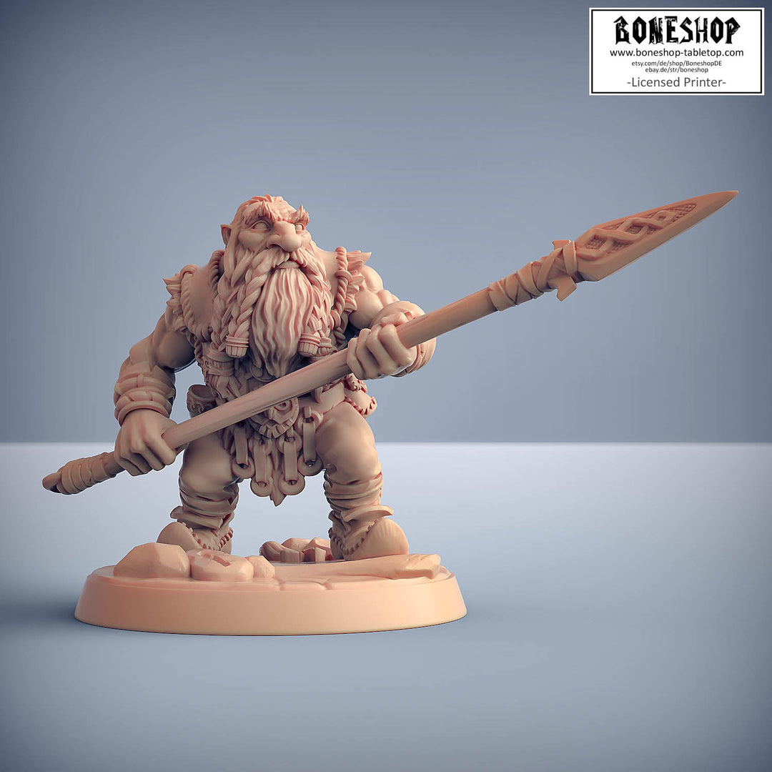 Dwarfs of Skutagaard „Dwarven Mountaineer B" 28mm-35mm | RPG | DnD | Boneshop